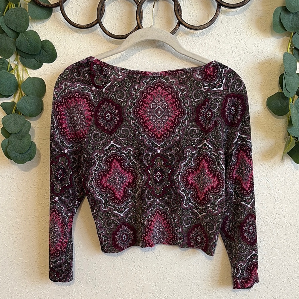 Vintage Y2K No Boundaries Cropped Paisley Fairy Top✨ - Picture 5 of 6